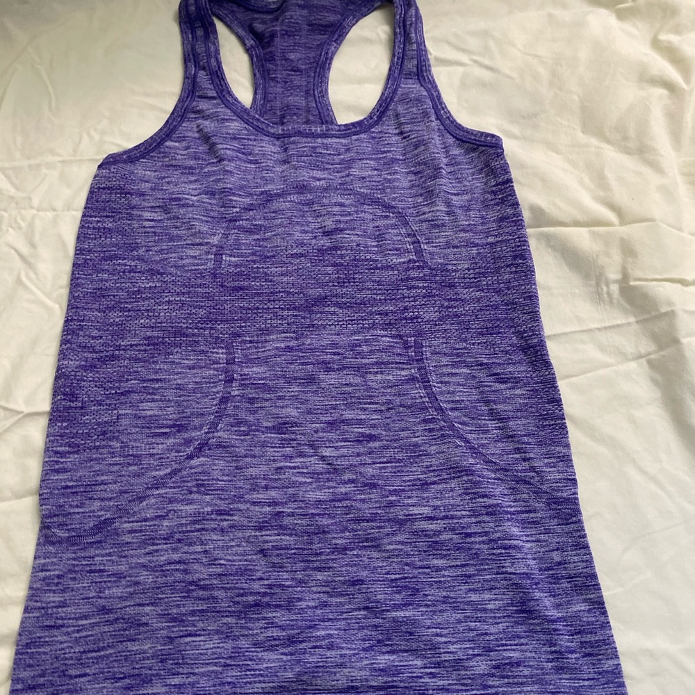 purple lululemon swiftly tech tank size 4
